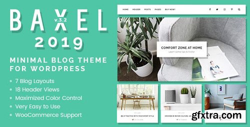 ThemeForest - Baxel v3.2.2 - Minimal Blog Theme for WordPress (Update: 27 August 19) - 19822209