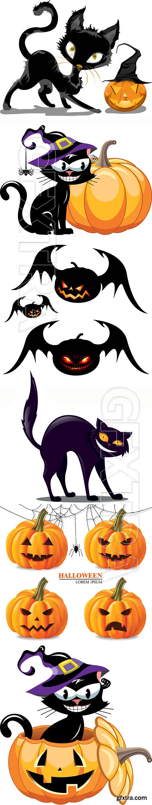 Halloween illustration set in vector # 6