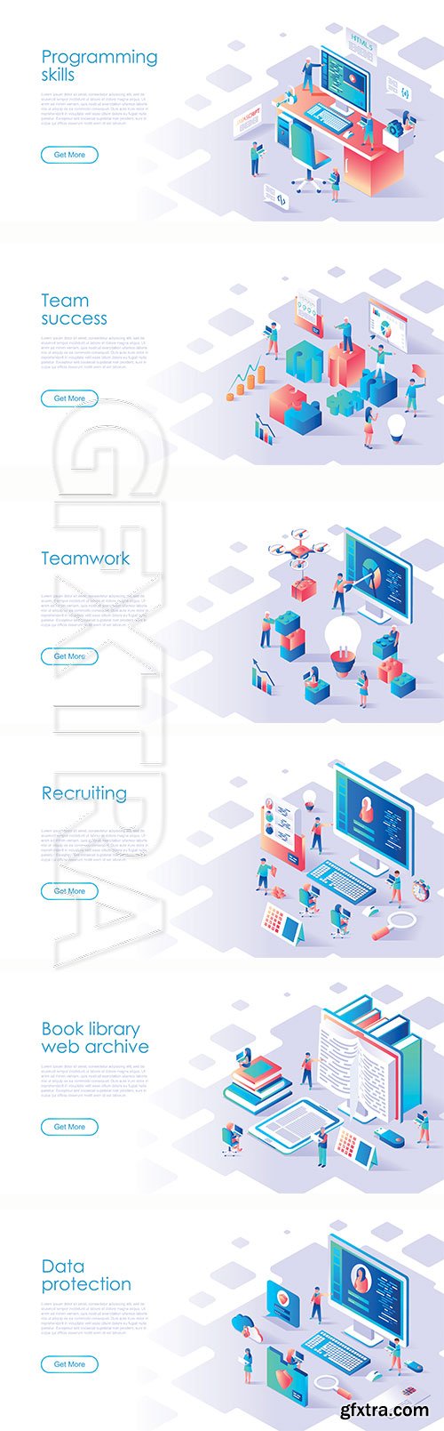 Modern flat design isometric concept