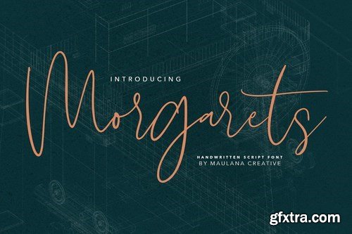 CM - Morgarets Script Font 4158165