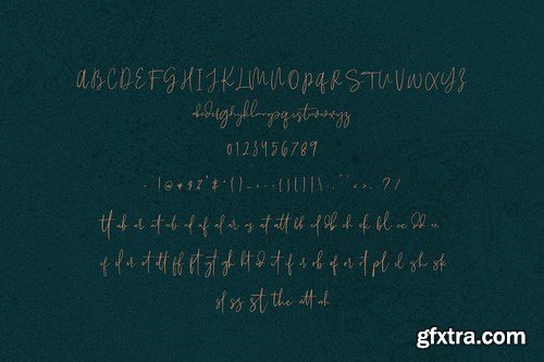 CM - Morgarets Script Font 4158165