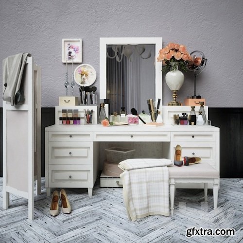 Decorative set dresser 3d Model