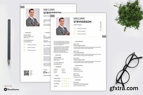 William - Clean Minimalist Resume Template