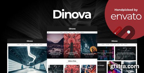 ThemeForest - Dinova v1.4.1 - Alternative Magazine Gutenberg Theme - 22861622