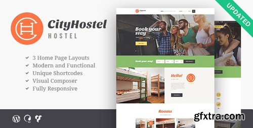 ThemeForest - City Hostel v1.0.5 - A Travel & Hotel Booking WordPress Theme - 19613231