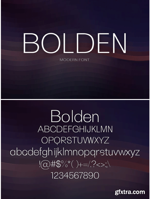 Bolden Font