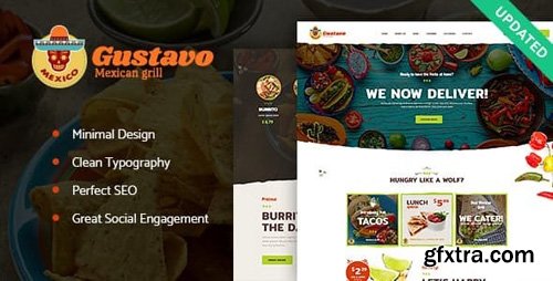 ThemeForest - Gustavo v1.2.2 - Mexican Grill, Bar & Restaurant WordPress Theme - 19719166