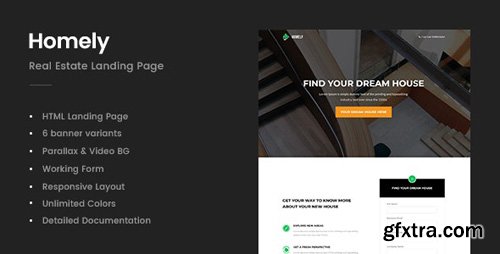 ThemeForest - Homely v1.0 - Real Estate Landing Page - 21169065