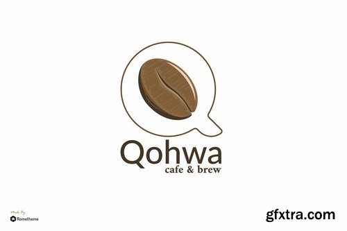 Qohwa - Cafe and Brew Logo Template