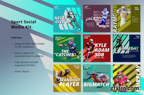 Social Media Kit Sport Elegant