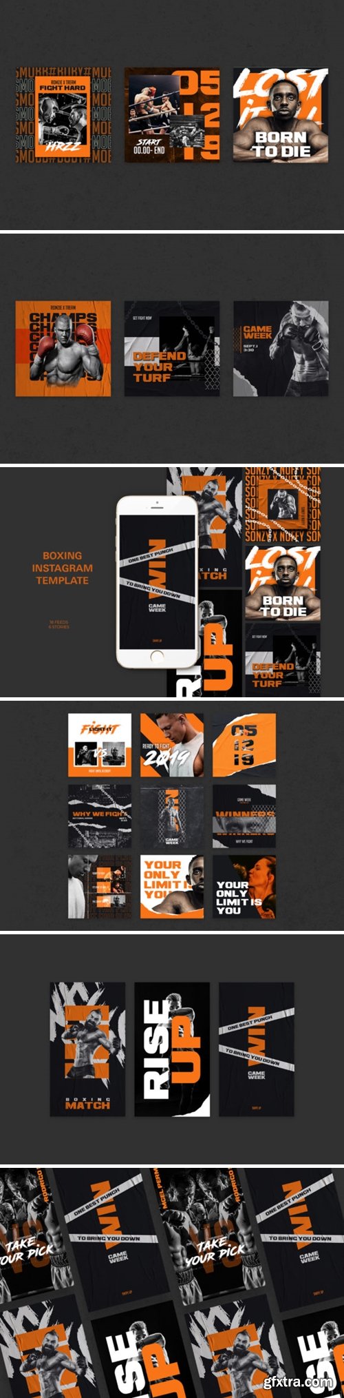 Boxing Instagram Templates 1816703