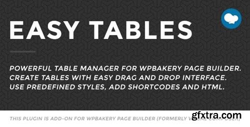 CodeCanyon - Easy Tables v2.0.1 - Table Manager for WPBakery Page Builder - 5559903