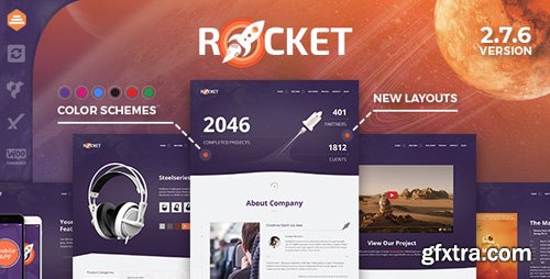 ThemeForest - Rocket v2.7.6 - Creative Multipurpose WordPress Theme - 15093803