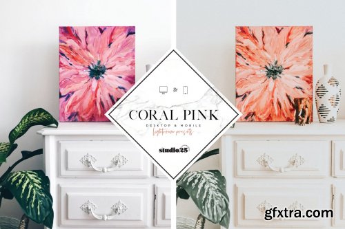 CreativeMarket - Coral pink lightroom preset 4007624