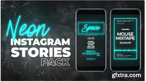 Instagram Stories Neon Pack - After Effects 278568