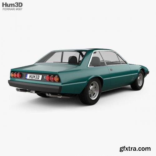 Ferrari 365 GT4 2+2 1972 3D model