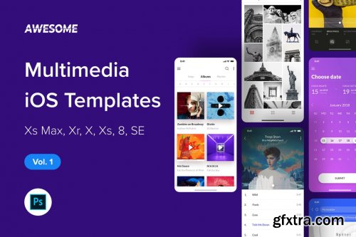 Awesome iOS UI Kit - Multimedia Vol. 1