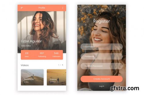 Lichi - Social Media UI Kit for Photoshop