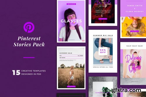 Pinterest Stories Templates