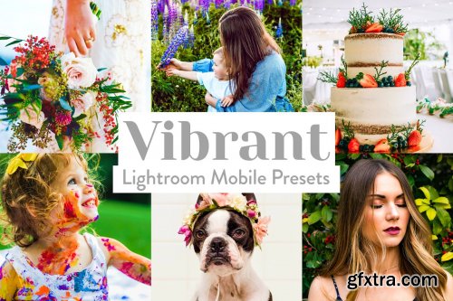 CreativeMarket - Vibrant Lightroom Presets Mobile 4026024