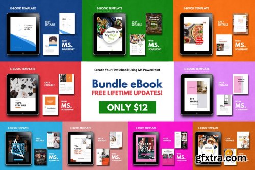 CreativeMarket - E-Book Bundle Templates 4056277