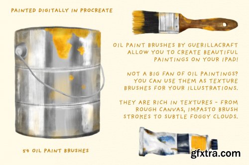 CreativeMarket - Oil Paint Brushes for Procreate 3514016