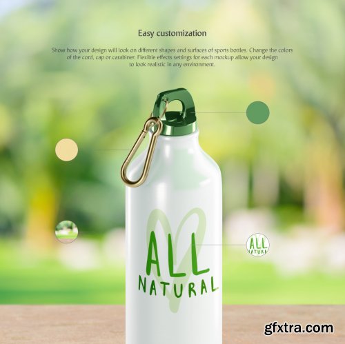 Sport Bottles Mockups Set