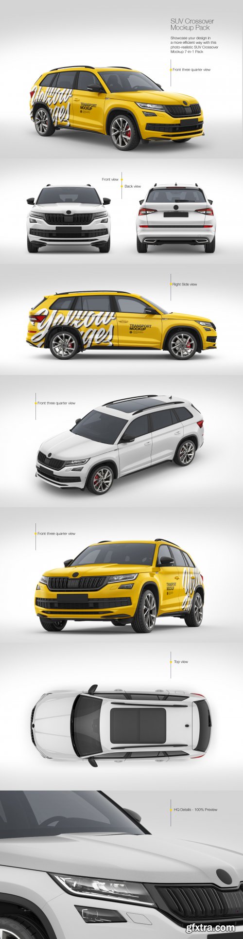 SUV Crossover Car Mockup Pack 47650