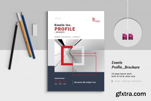 CreativeMarket - Exeelo Profile Brochure 4012394