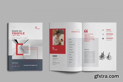 CreativeMarket - Exeelo Profile Brochure 4012394