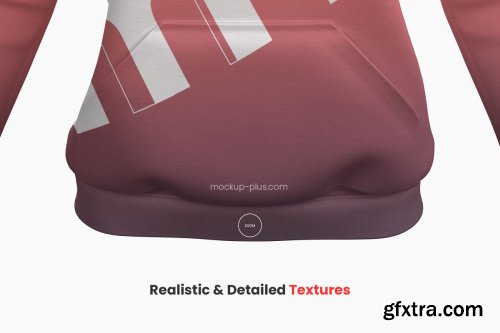 CreativeMarket - Realistic Women Hoodie Mockup 4001397