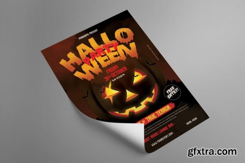 CreativeMarket - Halloween Party Flyer 4096445