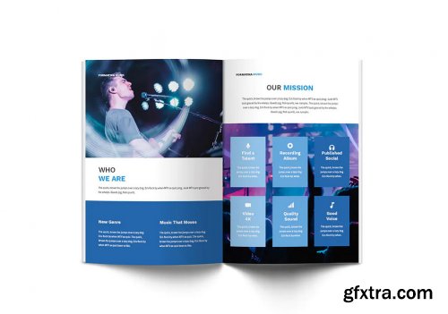 Music A4 Brochure Template