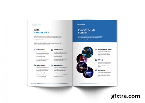 Music A4 Brochure Template