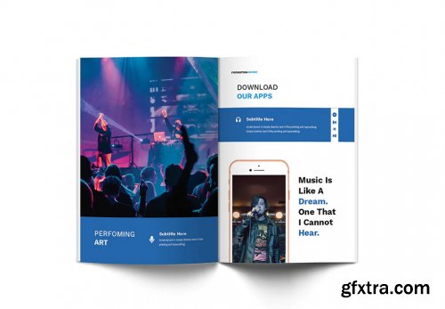 Music A4 Brochure Template