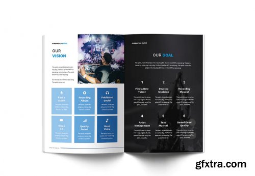 Music A4 Brochure Template