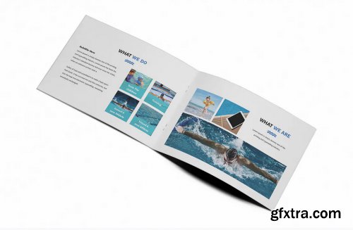 Swimming A5 Brochure Template