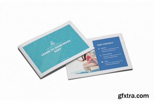 Swimming A5 Brochure Template