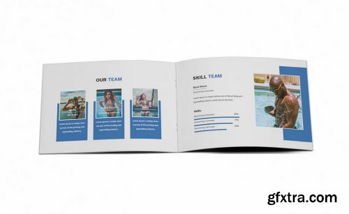 Swimming A5 Brochure Template