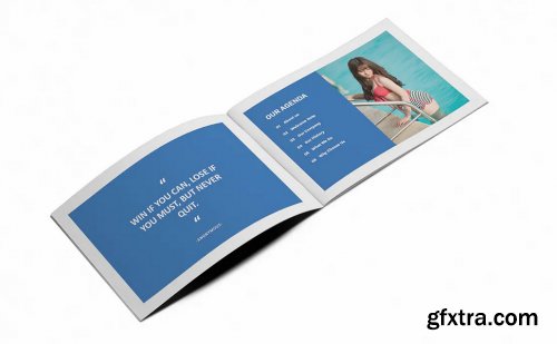 Swimming A5 Brochure Template