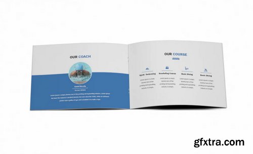 Swimming A5 Brochure Template