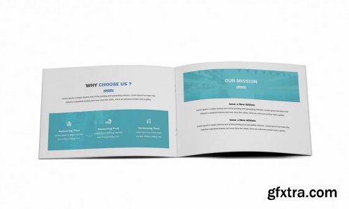 Swimming A5 Brochure Template