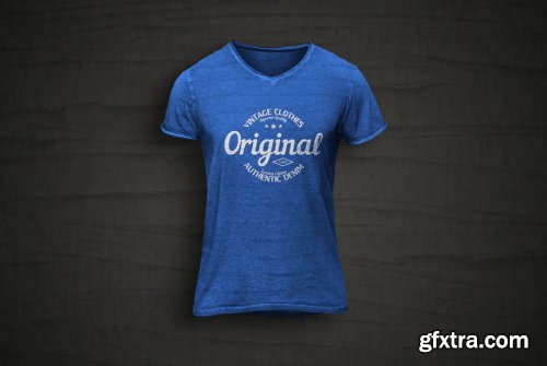 V-Neck T-Shirt Mockup