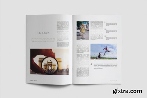 CreativeMarket - A5 Magazine Template 4075498