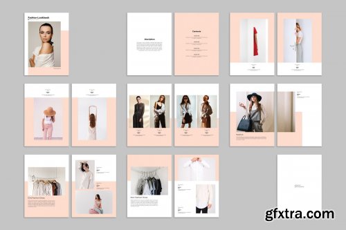 CreativeMarket - Fashion Lookbook Template 4095241