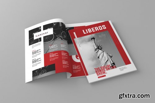 CreativeMarket - Liberos - Magazine Template 4073193