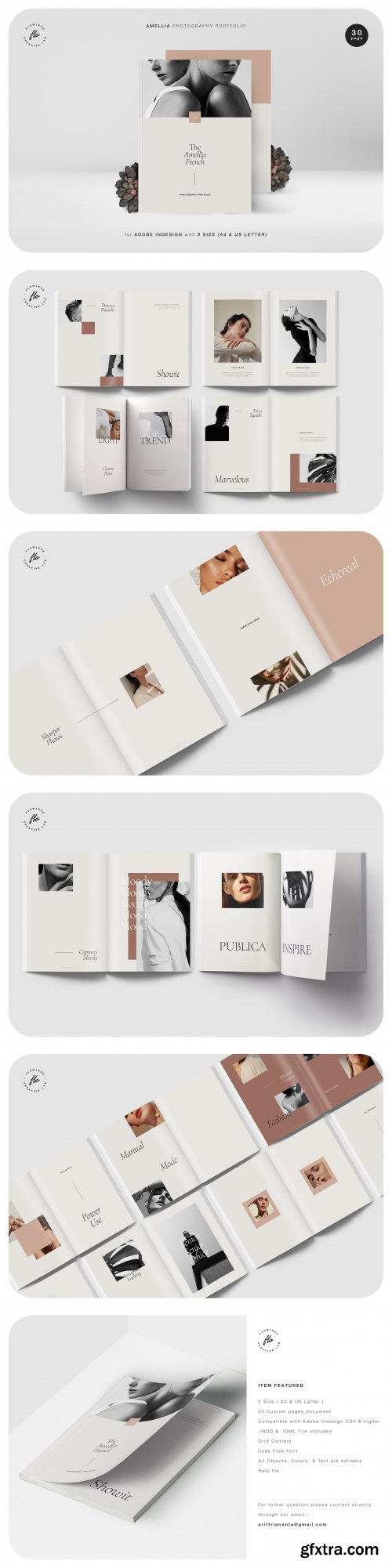 CreativeMarket - AMELLIA Photography Portfolio 4085450