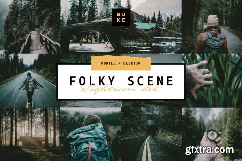 CreativeMarket - 5 Folk Moody Lightroom Presets Pack 4054593