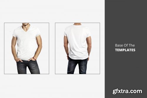 CreativeMarket - Muscular Men T Shirt Mockup Template 4108691