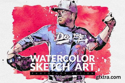 CreativeMarket - Watercolor Sketch Art 4091950